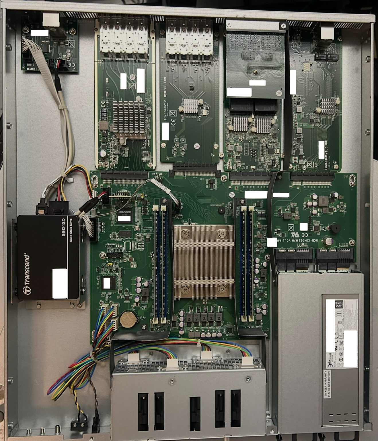 Top view of the ION 9000, uncovered